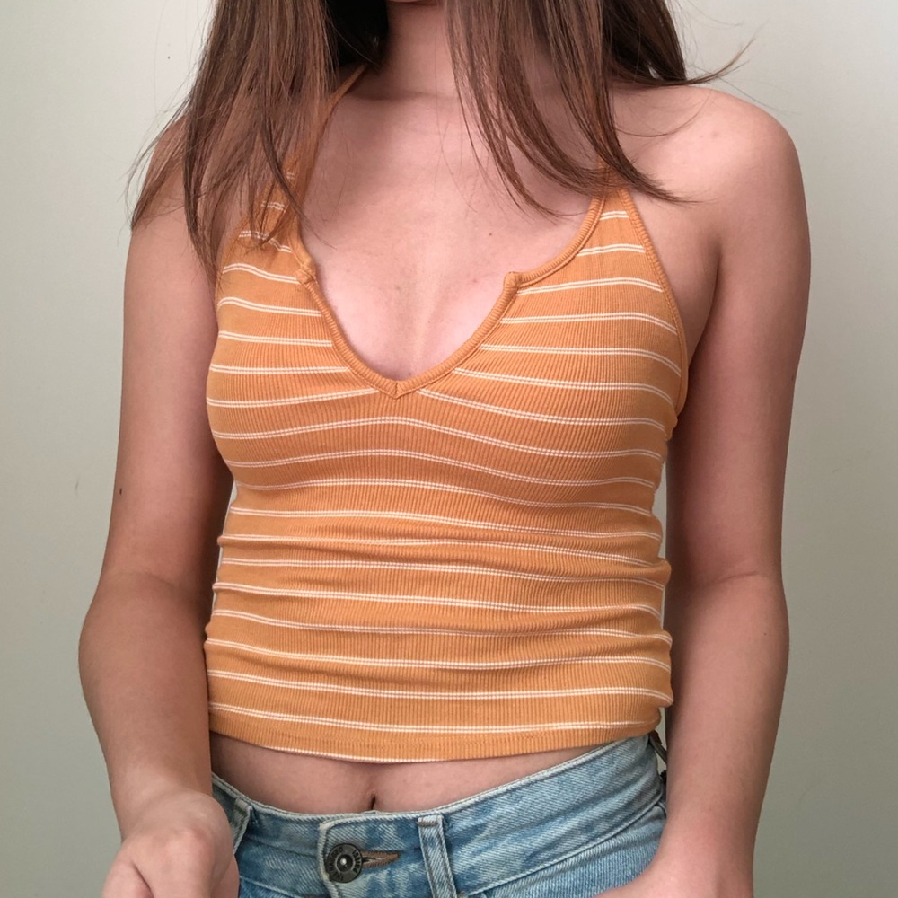 COPY - uo fantasy notch halter tank top — size xs
